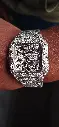 Cartier Santos Full White iced out Automatic Moissanite Arabic dial customized watch