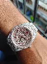 Rolex Fully Iced out Datejust Automatic Watch with customized Arabic dial and belt