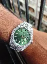 Rolex Oyster Perpetual Datejust Automatic Watch with Green dial