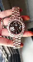 Rolex Oyster Perpetual Datejust Automatic Watch with Customized Black dial