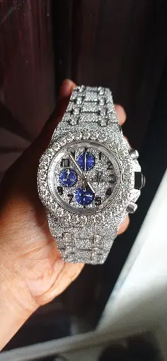 AP Royal Ock Offshore Full Iced out white Moissanite Diamond watch