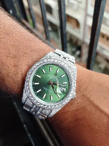 Rolex Oyster Perpetual Datejust Automatic Watch with Green dial